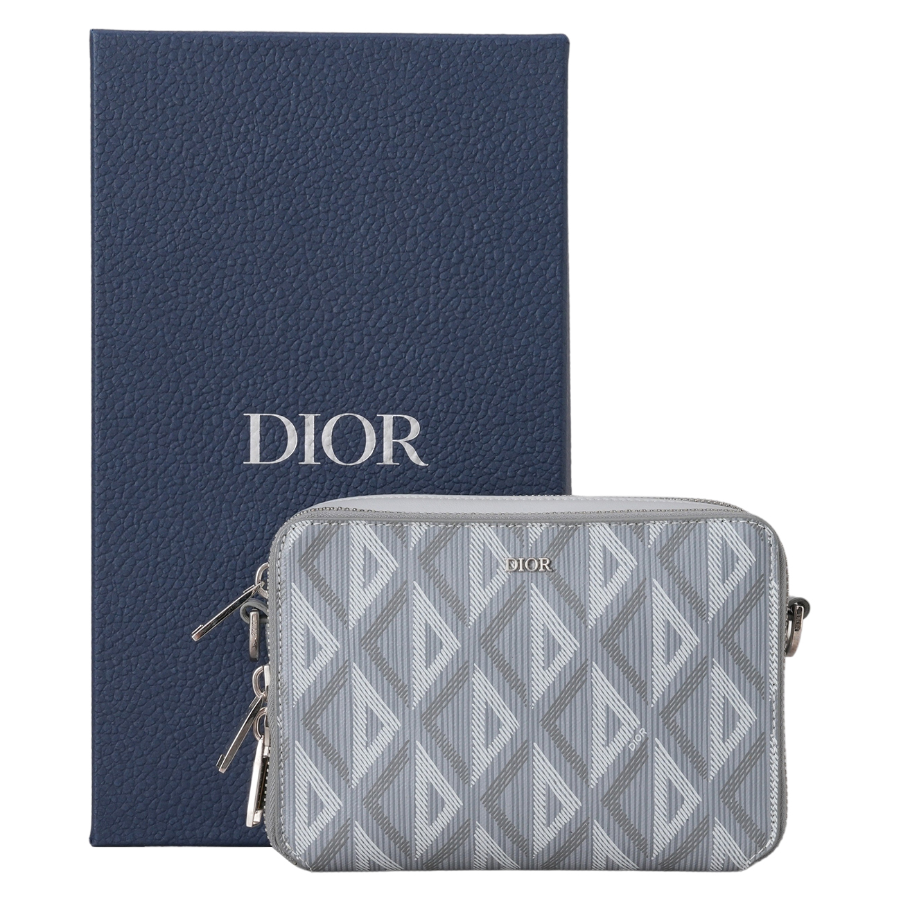 CHRISTIAN DIOR(USED)디올 다이아몬드 스트랩 파우치 로스백